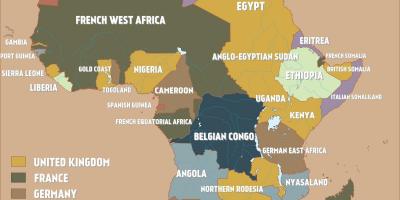 Karta av brittiska Kamerun