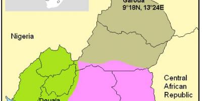 Karta över Kamerun klimat