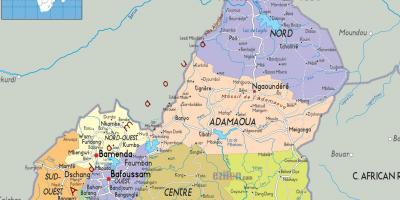 Kamerun karta regioner